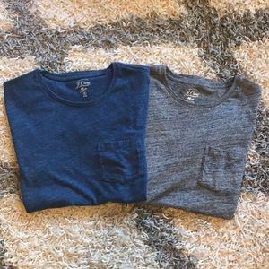 J. Crew Knit Goods Pocket T Pair Small Slim